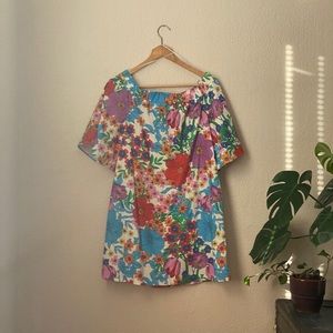 Off the shoulder floral dress